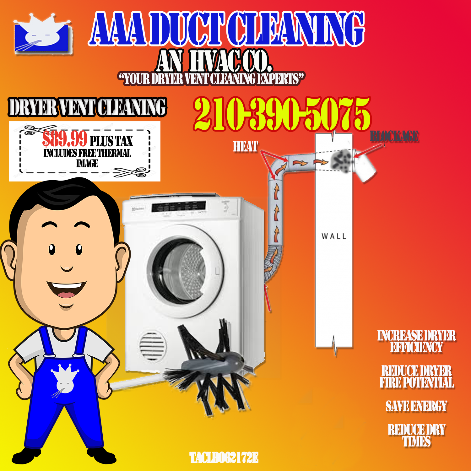 Dryer Vent Cleaning Company Located in San Antonio. Call For your next appointment for annual dryer vent cleaning San Antonio.
